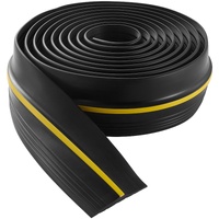 Garage Door Threshold Seal Strip, 16.5 FT Universal Garage Door Floor Seal Strip with Adhesive, Garage Door Bottom Weatherproof Strip, Upgraded Thick 