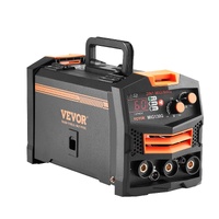 MIG Welder, 130A Synergic Mig Welding Machine, 2-in-1 Gas MIG/Gasless Flux Core MIG Multi-Process Welder Machine, Portable Mig Welder with IGBT Invert