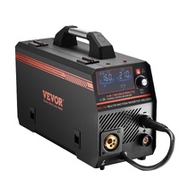 MIG Welder, 160A Synergic Mig Welding Machine, 4-in-1 Gas MIG/Flux Core MIG/Stick/Lift TIG Multi-Process Welder Machine with IGBT Inverter Technology 