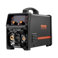 MIG Welder, 200A Synergic Mig Welding Machine, 4-in-1 Gas MIG/Flux Core MIG/Stick/Lift TIG Multi-Process Welder Machine with IGBT Inverter Technology 