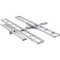 Motorcycle Carrier, 2-Bike 272.15KGS Aluminum Motorcycle Carrier Hitch Mount, Loading Ramp, Scooter Dirt Bike Trailer Hauler, Ratchet Straps and Stabi