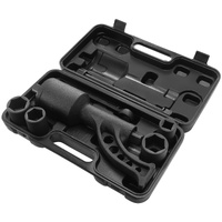 Torque Multiplier, Heavy Duty Torque Multiplier Wrench Set, 1 Inch Drive Lug Nut Wrench Torque Multiplier, 1:64 6800N.m Lug Nut Remover, with 4 Socket