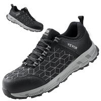 Steel Toe Shoes for Men US Size 9 Athletic Work Shoe Sneakers Black
