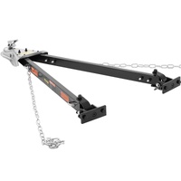 Tow Bar, 2495 kg Towing Capacity with Chains, Powder-Coating Alloy Steel Bumper-Mounted Universal Towing Bar, Coupler Fits 5cm Ball Hitch, 100 cm Open
