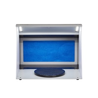 Airbrush Spray Booth, Portable Hobby Airbrush Paint Spray Booth Kit with 4 LED Light, Powerful Dual Exhaust Fans, Turntable and 6 ft Extension Hose, f