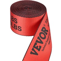 Winch Straps, 10.2 cm x 9.1 m, 2.7T Load Capacity, 8.2T Breaking Strength, Truck Straps with Flat Hook, Flatbed Tie Downs Cargo Control for Trailers, 