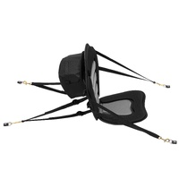 Kayak Seat, 1 Pack 12 mm Thick, Universal Paddle Board Seat with Back Support, Sit-on-Top Soft Padded Cushion with Storage Bag & Adjustable Straps for