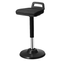 Active Chair with Handle, Height-Adjustable (24.6-34.4") Wobble Chair Made of Elastic Fabric & 45 mm Foam, Ideal for Schools, Office and Home, 8° Tilt