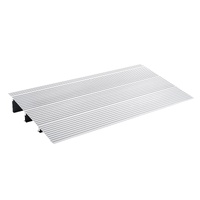 Door Threshold Ramp, 3" Rise, 800 lbs Load Capacity, Door Ramp for Wheelchairs, Aluminum Threshold Ramp for Doorways, Adjustable Modular Threshold Ram