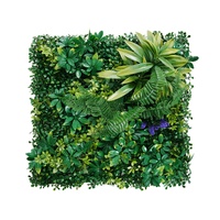 Artificial Grass Wall Panels, 8 PCS 20 x 20 inch, 3D Combination Greenery Boxwood Panel for Indoor Outdoor Green Decor & Ivy Fence Covering, Privacy B