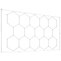 Hexagon Garage Lights 86400LM 5 Grid Honeycomb LED Shop Ceiling Light