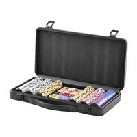Poker Chip Set, 300-Piece Poker Set, Complete Poker Playing Game Set with Carrying Case, Heavyweight 14 Gram Casino Clay Chips, Cards, Buttons and Dic