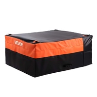 Truck Bed Cargo Bag, Waterproof 840D PVC, 130 x 102 x 55.5 cm (26 Cu. ft), Heavy Duty Cargo Bag for Truck Bed with Bungee Cords, Net and Carabiners, F