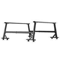 Truck Ladder Rack, 53.3-80.01 cm Height, Adjustable Non-Drilling Aluminum Cargo Rack with Sidebar, 362.9 kg Static Capacity, Ideal for Canoes, Surfboa