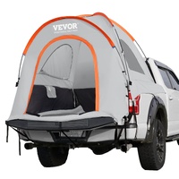 Truck Bed Tent, 6.4'-6.7' Pickup Truck Tent with Rain Layer and Carry Bag, Waterproof PU2000mm Double Layer Truck Tent, Accommodate 2-3 Person, for Ca