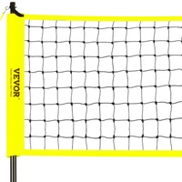 Outdoor Portable Volleyball Net System, Adjustable Height Steel Poles, Professional Volleyball Set with PVC Volleyball, Pump, Carrying Bag, Heavy Duty