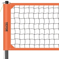 Outdoor Portable Volleyball Net System, Adjustable Height Aluminum Poles, Professional Volleyball Set with PVC Volleyball, Pump, Carrying Bag, Heavy D