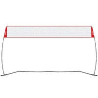 Freestanding Volleyball Training Net for Indoor or Outdoor Use, Adjustable Height Portable Net System with Carrying Bag, Professional Volleyball Pract