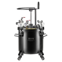 Spray Paint Pressure Pot Tank 20L/5gal with Casters Leak Repair Sealant