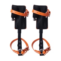 Tree Climbing Spikes Set, 1 Pair Alloy Steel Climbing Spurs with Safety Rope and Safety Harness, 350lbs Load Capacity Tree Climbing Gear, Arborist Equ