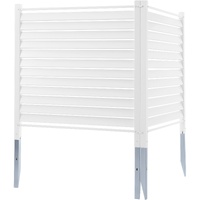 48" W x 48" H Vinyl Privacy Fence Panels, Air Conditioner Fence, Outdoor Privacy Screens for Trash Can, Pool Equipment Enclosure, Privacy Screen Kit L