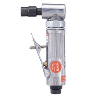 Air Angle Die Grinder, 1/4" Right Angle Die Grinder (20000RPM), Heavy Duty 90-Degree Angled Air Powered, 24PCS Discs for Grinding, Polishing, Deburrin