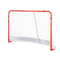 Street Hockey Net, Indoor Outdoor Steel Hockey Goal, Official Regulation Pro Hockey Training Goal Set, Portable Hockey Goal with Net, Easy Assemble, 7