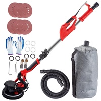 Drywall Sander 750W, Electric Drywall Sander, Foldable Sheetrock Sander, with Telescope Handle, Electric Sander, Variable Speed 800-1750 RPM, Wall San