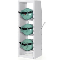 Refrigerant Tank Rack, with 3 x 30-50lb Bottle Tanks, Cylinder Tank Rack 372 × 355 × 1170mm, Refrigerant Cylinder Rack Gas Cylinder Racks and Holders 