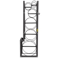 Refrigerant Tank Rack Cylinder Tank Rack w/ 1*50lb 2*30lb &3 Small Bottles