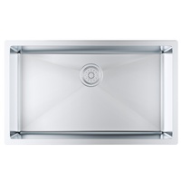 Kitchen Sink, 304 Stainless Steel Drop-In Sinks, Undermount Single Bowl Basin with Accessories(Pack of 3), Household Dishwasher Sinks for Workstation,