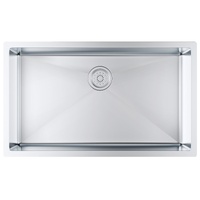 Kitchen Sink, 304 Stainless Steel Drop-In Sinks, Undermount Single Bowl Basin with Accessories(Pack of 3), Household Dishwasher Sinks for Workstation,