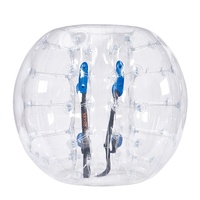 Inflatable Bumper Ball 1-Pack, 4FT/1.2M Body Sumo Zorb Balls for Teen & Adult, 0.8mm Thick PVC Human Hamster Bubble Balls for Outdoor Team Gaming Play