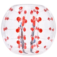 Inflatable Bumper Ball 1-Pack, 4FT/1.2M Body Sumo Zorb Balls for Teen & Adult, 0.8mm Thick PVC Human Hamster Bubble Balls for Outdoor Team Gaming Play