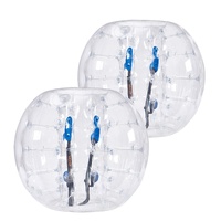 Inflatable Bumper Balls 2-Pack, 4FT/1.2M Body Sumo Zorb Balls for Teen & Adult, 0.8mm Thick PVC Human Hamster Bubble Balls for Outdoor Team Gaming Pla