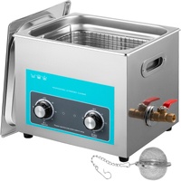 Ultrasonic Jewelry Cleaner with Heater Timer for Cleaning Eyeglass Rings Dentures Music Instruments