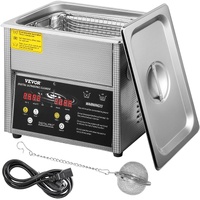 Digital Ultrasonic Cleaner 3L Ultrasonic Cleaning Machine 220V 50kHz Sonic Cleaner Machine 304 Stainless Steel Ultrasonic Cleaner Machine with Heater 