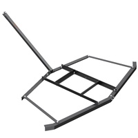 Driveway Drag, 76.57" Width Tow Behind Drag Harrow, Q235 Steel Driveway Grader with Adjustable Bars, Support up to 50 lbs, Driveway Tractor Harrow for