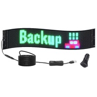 Programmable LED Sign, P6 Full Color LED Scrolling Panel, DIY Custom Text Animation Pattern Display Board, Bluetooth APP Control Message Shop Sign for