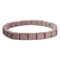 Fake Stone Landscape Edging1190 x 100 x 155mm Lawn Edging Fade-Resistant Brown