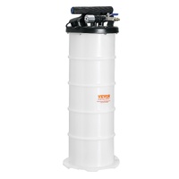 Fluid Extractor, 6.5 Liters Capacity, Pneumatic/Manual Oil Changer Vacuum Fluid Extractor with Dipstick and Liquid Suction Hose, Oil Extractor Change 