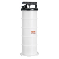 Fluid Extractor, 6.5 Liters Capacity, Manual Hand-Operated Oil Changer Vacuum Fluid Extractor with Dipstick and Suction Hose, Oil Extractor Change Pum
