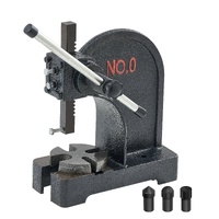 Arbor Press, 0.5 Ton Manual Arbor Press, 11.68" Maximum Height, Cast Iron Heavy-duty Manual Desktop Arbor Press, Precision Hand Press for Stamping, Be