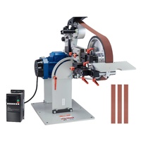 Belt Grinder Sander 72 x 2-Inch Belt Polisher with VFD 3 Grinding Moulds