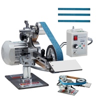 Belt Grinder Sander, 30 x 1-Inch Variable Speed Belt Polisher with VFD, 550W Polishing Grinding Machine with 2 Grinding Moulds & 3PCS Sanding Belts fo