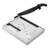 Paper Cutter, Guillotine Trimmer, 381 mm Cut Length, 16 Sheets Capacity, Heavy Duty Guillotine Paper Cutter with Guard Rail/Blade Lock for Cardstock/C