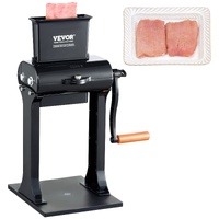 Commercial Meat Tenderizer, Heavy Duty Stainless Steel Meat Tenderizer Machine, Quick and Easy Manual Operation Kitchen Tool, 148mm Feed Port for Beef