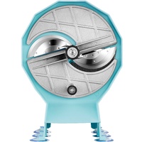 Manual Vegetable Fruit Slicer, 0-0.5"/0-12mm Thickness Adjustable Commercial Slicer Machine, Double Feed Ports, Stainless Steel Blade Food Cutter Slic