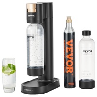 Sparkling Water Maker, Soda Maker Machine for Home Carbonating, Seltzer Water Starter Kit with 2 BPA-free 1L PET Bottles, CO2 Cylinder, Compatible wit