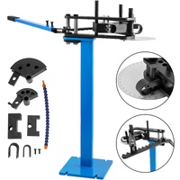 Tube Bender Max Bending Degree 240°,Heavy Duty Metal Pipe and Tube Notcher With 3 Dies,Tube Pedestal Bender 0 up to 240 Degree,Metal Working Tools and